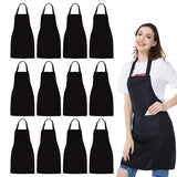 Disposable Black Plastic Apron 100Pcs